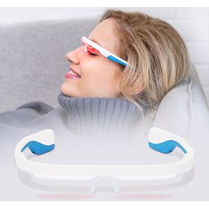 AYO+ lichttherapiebril - Ervaar de meest innovatieve daglichtbril - Gebruiksvriendelijk en effectief alternatief daglichtlamp - Persoonlijke begeleiding via premium AYO-app - UNIEK: inclusief rood licht (670 nm) functie voor 'ooggezondheid'