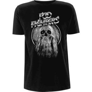 Foo Fighters - Bearded Skull Heren T-shirt - S - Zwart
