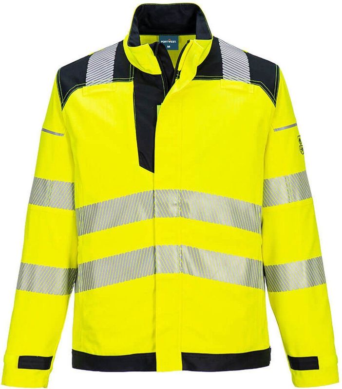 Portwest - PW3 Vlamvertragende Modaflame Hi-Vis Werkjack - Geel/Zwart