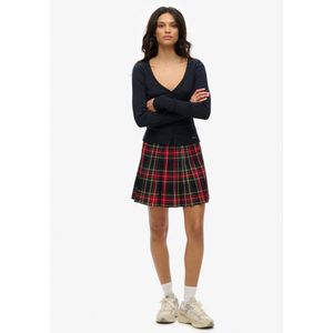 Superdry - Molly Check - Korte Rok - Geplooid Ontwerp - All-over Ruitprint