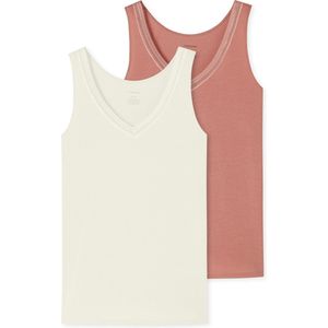 Schiesser 2PACK Trägertop Cotton Lace Dames Onderhemd - Maat M