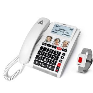 GEEMARC CL9000 - Vaste Telefoon - Bureau GSM met SIM - 4G - SOS-alarmzender
