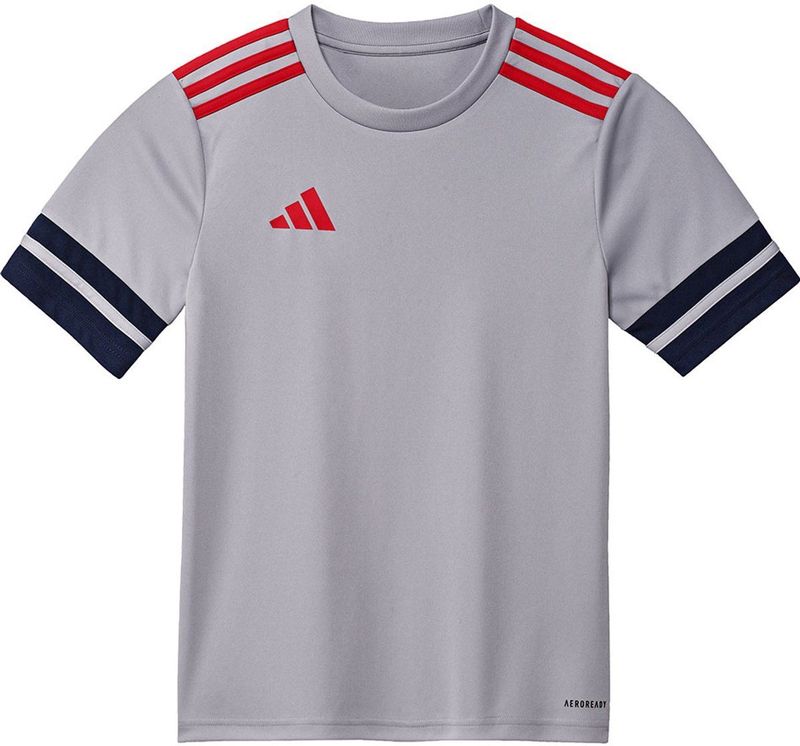 Adidas Squadra 25 T-shirt Met Korte Mouwen Grijs 7-8 Years Jongens,Meisjes
