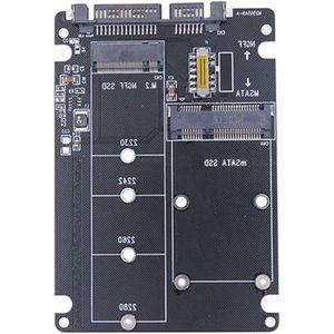 Allecto plus - Adapter M.2 NGFF naar SATA | MSATA naar SATA 3.1 converter voor 2,5 inch HDD