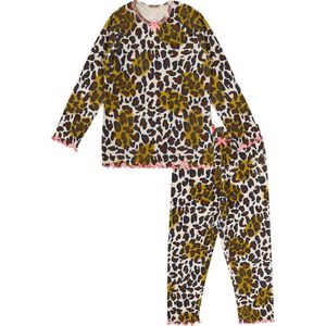 Claesen's - Pyjama - Off-white - Meisjes - Brown Blue Panther