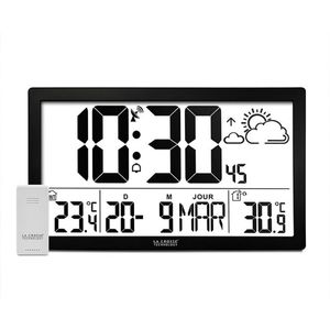 Grote radiogestuurde wandklok voor nauwkeurige tijdsweergave