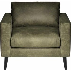 Fauteuil - Aster - lederlook Dalton groen 14