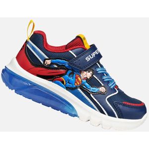 GEOX - Ciberdron - Jongenssneaker - Blauw/Rood