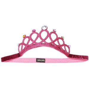 Prinses - Kroon met diamantjes - Roze - Belle - Elsa - Anna - Belle - Prinsessenjurk - Verkleedkleding - Accessoire - Feest - Sprookjes
