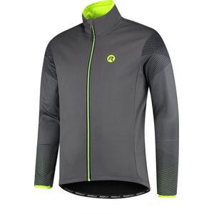 Rogelli Winterjack Wire Grijs/Fluor-Geel XL