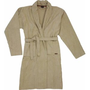 Blue Docks jongens Badjas - 100% Katoen - Badstof - Beige - Maten: 140