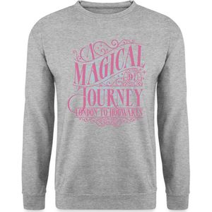 Harry Potter Perron 9 ¾ Ontwerp In Roze & Blauw Sweater Heren