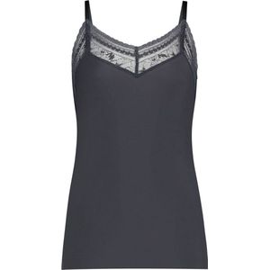 Ten Cate - Secrets Spaghetti Top Lace Anthracite - maat S - Grijs