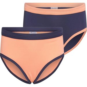 Beeren 2-Pck Mix&Match M. Slip Mix Zalm/D.Blauw 158/164