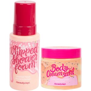 The Beauty Dept. Verzorgingsset - Perzik | Doucheschuim & Bodycrème | 1x 250ml + 1x 200ml