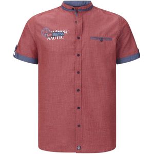 Jan Vanderstorm herren Overhemd Met Korte Mouwen - 41/42 - rood