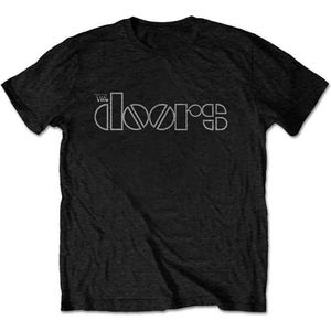 The Doors - Logo Heren T-shirt - XL - Zwart