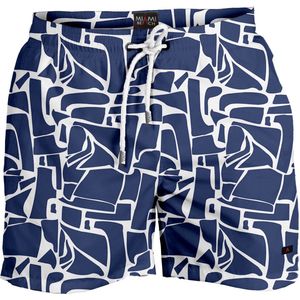 Miami Beach | Hoogwaardige Kwaliteit Zwemshort | Zwembroek | Beachshort | Heren | Sneldrogend | 203 Navy Blue | Maat S
