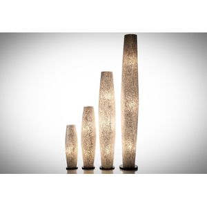 Staande lamp Handgemaakt Vloerlamp woonkamer slaapkamer Design Decoratie cone white capiz shell parelmoer schelp 150 cm