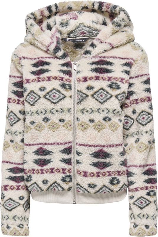 Only Anna Contact AOP Hooded Fleece Jas Dames - Maat XS