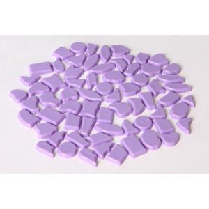 Kunststof mozaiek steentjes 500 gram Violet