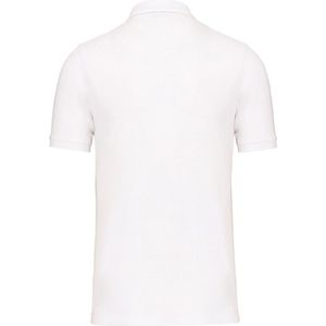 Polo Heren S WK. Designed To Work Kraag met knopen Korte mouw White 60% Katoen, 40% Polyester