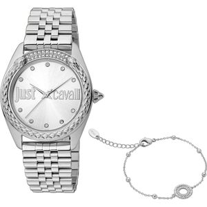 Gewoon Cavalli Women's Watch Sets Analog Quartz One Size Zilver 32019808
