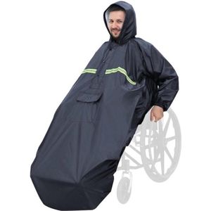 Waterdichte Rolstoelponcho - Grijs - Cape Shield - Met Mouwen - Voor Rolstoelen