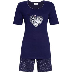Ringella – Heart Print – Pyjama – 2211310 – Night Blue - 38