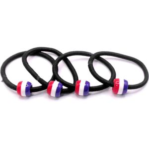 Elastiek zwart met nederlandse vlag