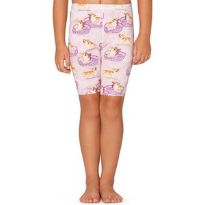 Merry Style Meisjes Leggings - Sport - Vrijetijdsbroek - Korte - Katoen - Roze/Honden - 128 - MS-MS10-406-LE