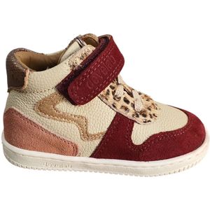 Develab - 44352-439 - Casual Schoen - Bordo Combi - Halfhoge Schoen - Klittenband en Elastische Veters