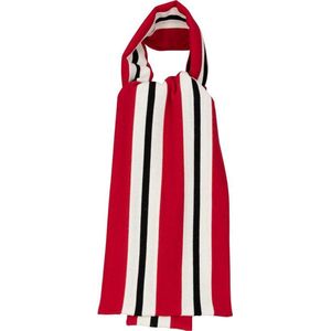 OXFOX Scarves Ascot - University College - Heren/Dames/Unisex Sjaal - Rood Wit Zwart - Alle maten