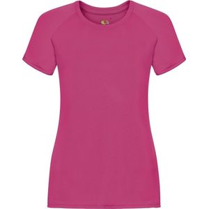 Fruit Of The Loom Dames / Vrouwen Prestatie Sportkleding T-Shirt (Fuchsia)