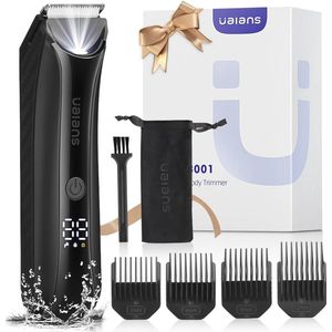 Draadloze Elektrische Body Shaver voor Mannen - Waterdichte Schaamhaar Trimmer met Vervangbare Kammen