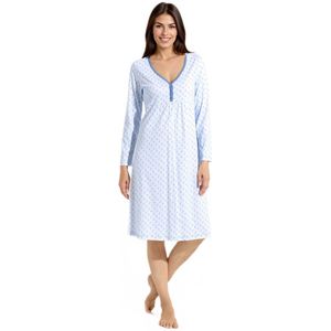 Nachthemd met 3/4 mouwen en katoenprint