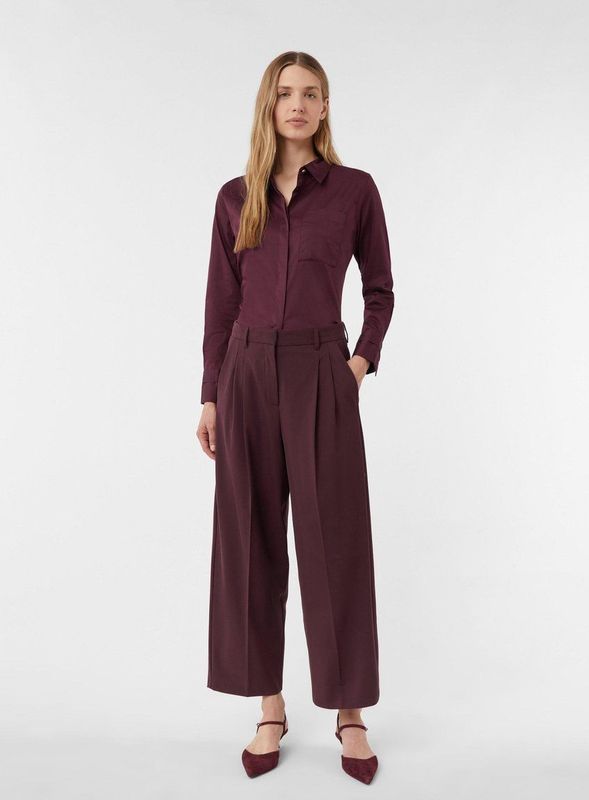 comma - Korte Broek - Enkellang - Met Plooien - Relaxed Fit