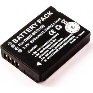 Batterij geschikt voor Panasonic DMC-TZ6 batterij DMW-BCG10GK, BP-DC7-E, DMW-BCG10, DMW-BCG10PP, DMW-BCG10E max. 850mAh