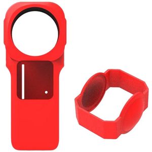 Geschikt voor Siliconen beschermhoes met lensdop Geschikt voor Insta360 ONE RS 1-inch camera