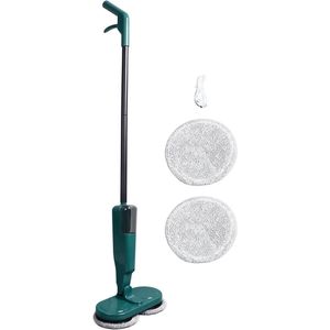 Inova Plus - Elektrische Spin Mop zonder snoer voor Vloerreiniging Oplaadbaar Dubbel Roterende Schrobber Droger met 4 Herbruikbare Pads voor Hardhouten en Tegelvloeren