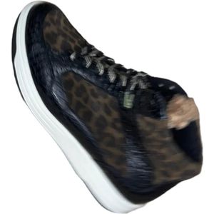 Durea Sneaker K olijf panter (Maat - 4,5, Kleur - Zwart)