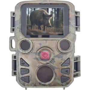 Mini 12MP wildcamera tot 32 GB Full HD PIR bewegingsmelder 850nm zwarte leds video en geluidsopname nachtopnames IP54 waterdicht - Berger + Schröter Wildcamera