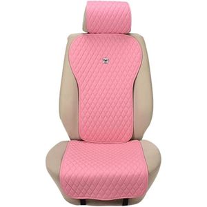 Universele Auto Zitplaats Hoes - Roze Leren Zitplaats Hoes - Anti-Slip Waterdichte Universele Auto Zitplaats Covers Geschikt voor de meeste Auto's - Trucks - SUV