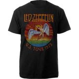 Led Zeppelin - USA Tour '75. Heren T-shirt - XL - Zwart