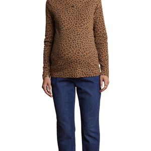 Envie de Fraise - Zwangerschapsshirt - Beige - Luipaardprint