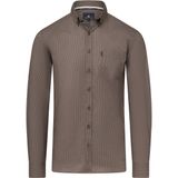 State Of Art Overhemd Print Bruin - Maat M - Heren - Overhemden Casual