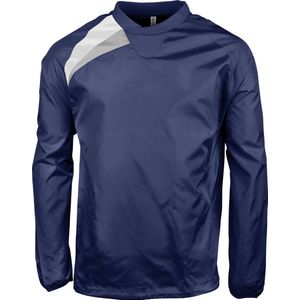 SportSweatshirt Kind 6/8 years (6/8 ans) Proact Ronde hals Lange mouw Sporty Navy / White / Storm Grey 100% Polyamide