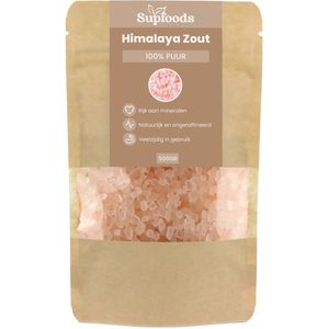 Himalaya Zout 100% Puur - 500gram - Ideaal als Natuurlijk Keukenzout, Ontspannend Badzout of Gezichtsscrub - Himalaya Zout Grof - Steenzout