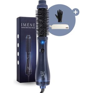 I M E N E® - Fohnborstel - Haardroger - Krulborstel – Snelle opwarmtijd - 4 snelheden - Ionisch - Ergonomisch - 38mm kop - 1000W - Alle haartypes - Drogen, stijlen, krullen & volume - Automatische uitschakeling