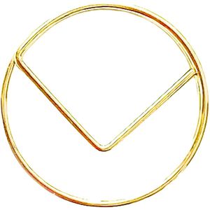 Zody Shop | GROTE Paperclips Rond 25 mm | Goud | 50 stuks |